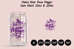 make your own magic halloween libbey beer can glass wrap svg presized template for 16oz and 20oz glass