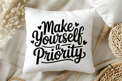 Make Yourself a Priority SVG | Mental Health SVG Product Image 5