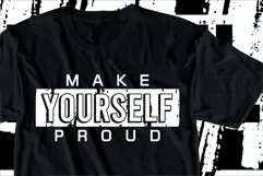 Make Yourself Proud SVG, Fitness SVG, GYM SVG, Workout Product Image 1