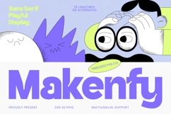Makenfy Sans Serif Playful Display Product Image 1