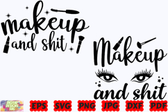 Funny Makeup SVG | Makeup SVG | Beauty SVG | Mascara SVG Product Image 2