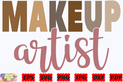 Makeup Artist SVG | Makeup SVG | Beauty SVG | Artist SVG Product Image 2