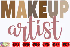 Makeup Artist SVG | Makeup SVG | Beauty SVG | Artist SVG Product Image 3