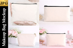Makeup Bag Mockup | Cosmetic Bag Mockup JPG Product Image 2