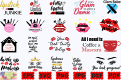 Makeup SVG | Beauty SVG | Mascara SVG | Cosmetics SVG | PNG Product Image 9