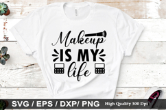 Might be makeup might be snacks - Makeup T Shirt Design Product Image 3