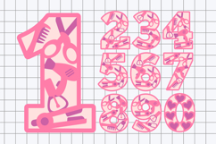 Make Up Numbers 3D SVG Product Image 2