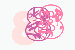 Make Up Numbers 3D SVG Product Image 3