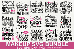 Makeup SVG Bundle| Beauty Quote Cut File for Glam Lovers Product Image 1