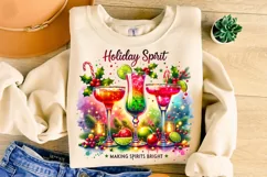 Making Spirits Bright PNG, Holiday Spirit PNG, Christmas PNG Product Image 1