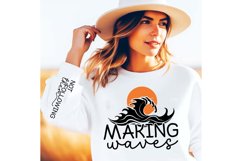 Making Waves Sleeve SVG, Inspirational SVG Design Product Image 3