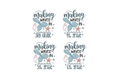 Making Waves In 3-4-5-6 Grade SVG Cut File Product Image 1