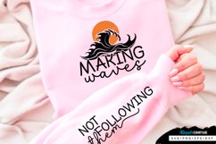 Making Waves Sleeve SVG, Inspirational SVG Design Product Image 1