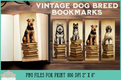 Dog Breed Bookmarks | Vintage Bookmark Printable Product Image 1