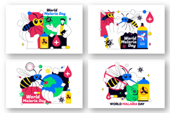 10 World Malaria Day Illustration Product Image 3