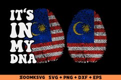 It's in my DNA Malaysia Flag Fingerprint Sublimation Product Image 1