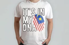 It's in my DNA Malaysia Flag Fingerprint PNG Sublimation Product Image 2