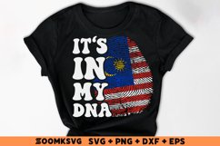 It's in my DNA Malaysia Flag Fingerprint Sublimation Product Image 2