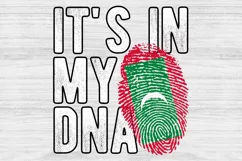 It's in my DNA Maldives Flag Fingerprint PNG Sublimation Product Image 1