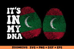 It's in my DNA Maldives Flag Fingerprint Sublimation Product Image 1