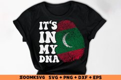 It's in my DNA Maldives Flag Fingerprint Sublimation Product Image 2