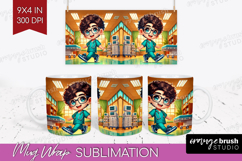 Male Nurse Mug Wrap - Medical Mug PNG Sublimation Product Image 1