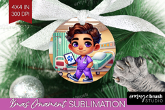 Male Nurse Ornament PNG - Medical PNG Sublimation Product Image 1
