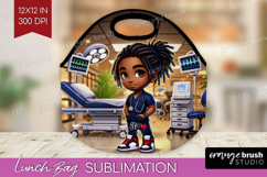 Male Nurse Lunch Bag - Medical Lunch Bug PNG Sublimation Product Image 1