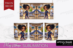 Male Nurse Mug Wrap - Medical Mug PNG Sublimation Product Image 1