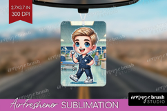Male Nurse Air Freshener PNG - Medical PNG Sublimation Product Image 1