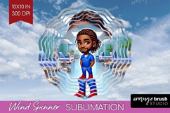 Male Nurse Wind Spinner Sublimation PNG - Medical Round Product Image 1