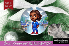 Male Nurse Ornament PNG - Medical PNG Sublimation Product Image 1