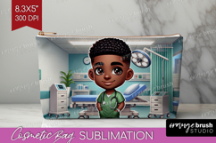 Male Nurse Cosmetic Bag - Medical Makeup Bag PNG Sublimation Product Image 1