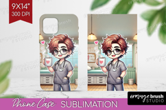 Male Nurse Phone Case PNG - Medical Case PNG Sublimation Product Image 1