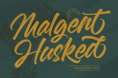 Malgent Husked Bold Script Font Product Image 1