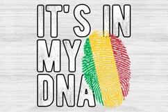It's in my DNA Mali Flag Fingerprint PNG Sublimation Product Image 1