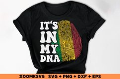 It's in my DNA Mali Flag Fingerprint Sublimation PNG, SVG Product Image 2