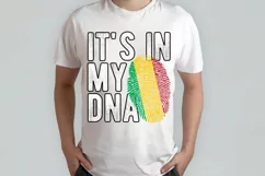 It's in my DNA Mali Flag Fingerprint PNG Sublimation Product Image 2