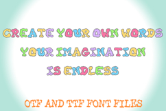 Mallow Sweet Puff Lettering ABC Font Type Wobbly OTF Product Image 3