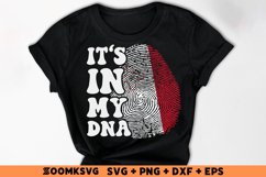 It's in my DNA Malta Flag Fingerprint Sublimation PNG, SVG Product Image 2