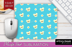 Maltese Dog Mouse Pad Sublimation Cute Chibi Puppy Mousepad Product Image 1
