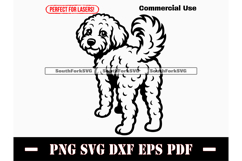 Maltipoo Dog Butt SVG PNG DXF EPS PDF Product Image 1
