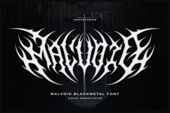 Malvoid | Black Metal Font Product Image 1