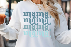 Mama SVG, Retro Coffee SVG Product Image 1