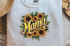 Sublimation PNG, Mama Sunflower Cow Print, Mama Sunflower, Product Image 1