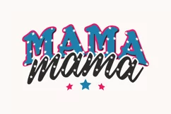 Mama 4th of July SVG Design, Holiday T-shirt Design Product Image 1