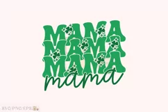 Mom Lucky PNG, Mama St Patrick's Day SVG T-shirt Design Product Image 1
