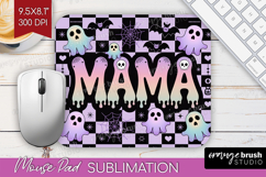 Mama Halloween Mouse Pad Sublimation Spooky Season Mousepad Product Image 1
