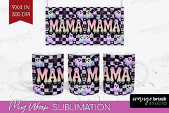 Mama Halloween Mug Wrap Spooky Season Mug PNG Sublimation Product Image 1