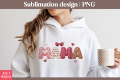 Mama Sublimation Knitted Mama Letters PNG Mothers Day Product Image 2